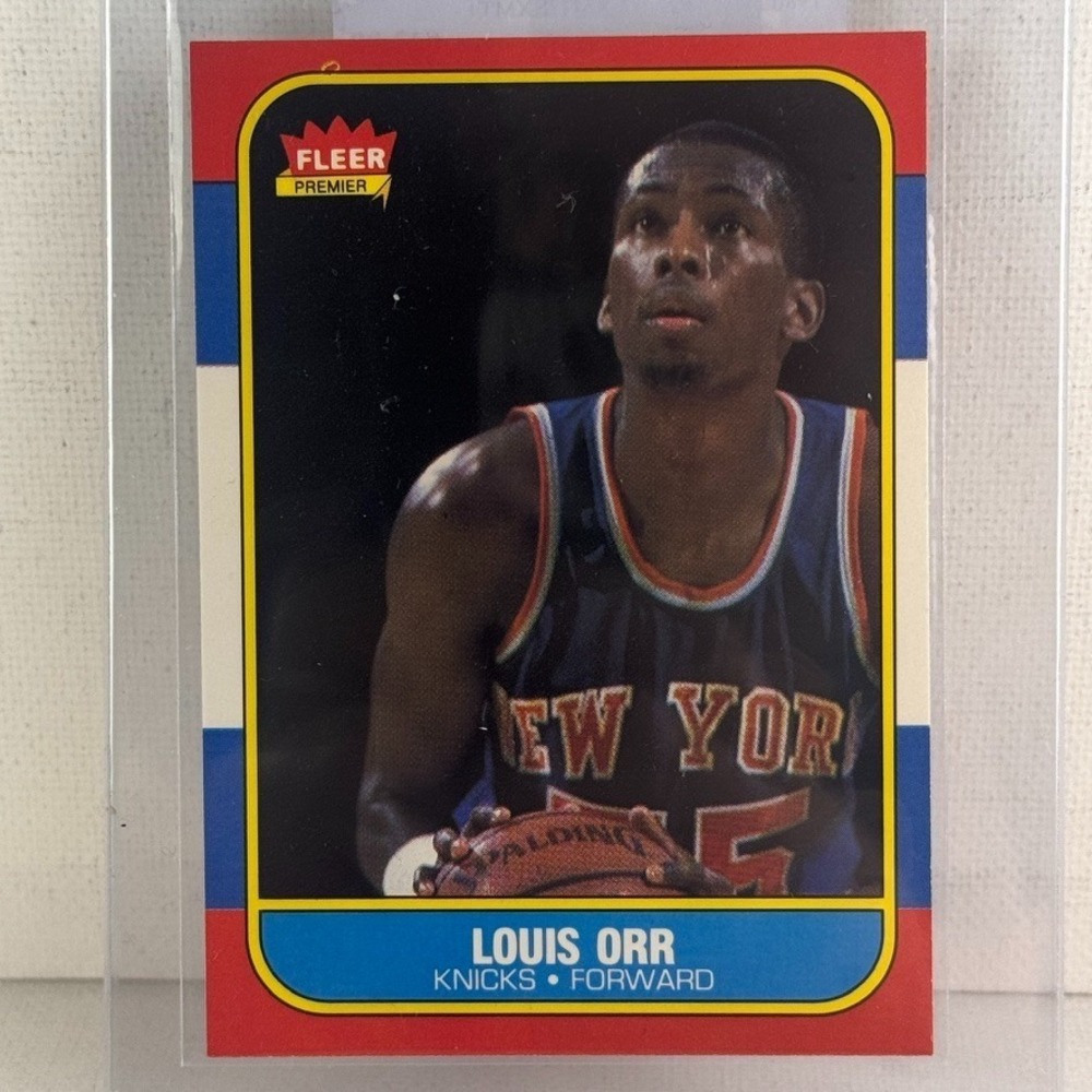 1986-87 Fleer Louis Orr #83 Basketball Card NBA New York Knicks 0376